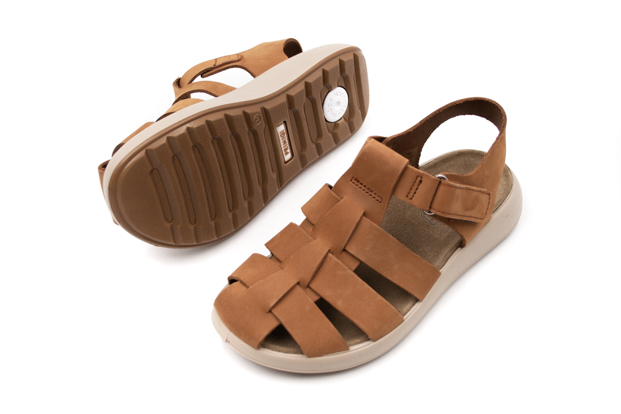 Primigi  POHODLNÉ KOŽENÉ SANDÁLE PRIMIGI STRAP - CUOIO Veľkosť: 27, Vnútorná dĺžka  topánky v cm: 16.4, Vnútorná šírka topánky v cm: 7