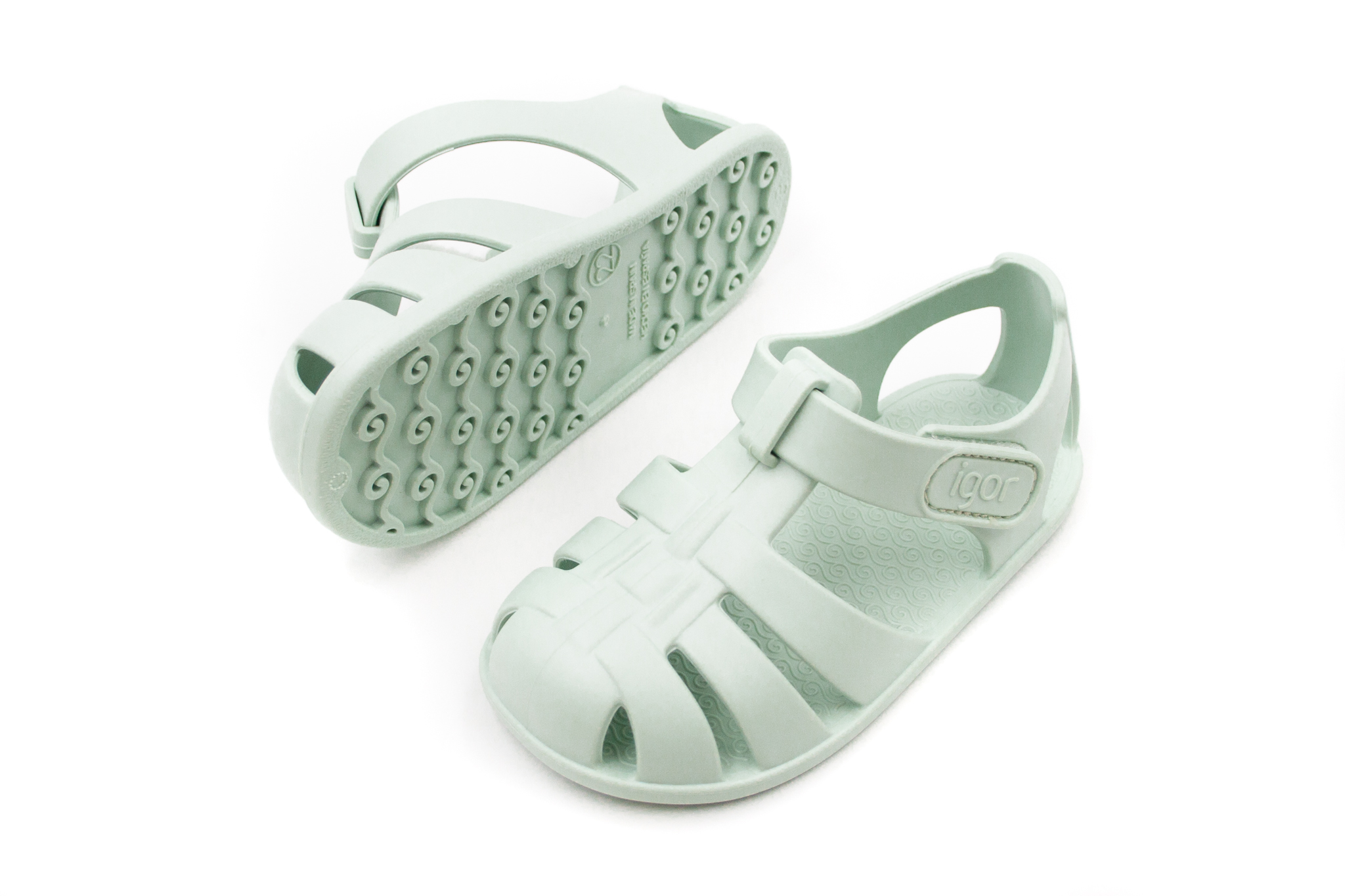 Igor Shoes  DETSKÉ GUMENÉ SANDÁLKY IGOR SHOES NEMO - MENTA Veľkosť: 26, Vnútorná dĺžka  topánky v cm: 16.4, Vnútorná šírka topánky v cm: 6.9