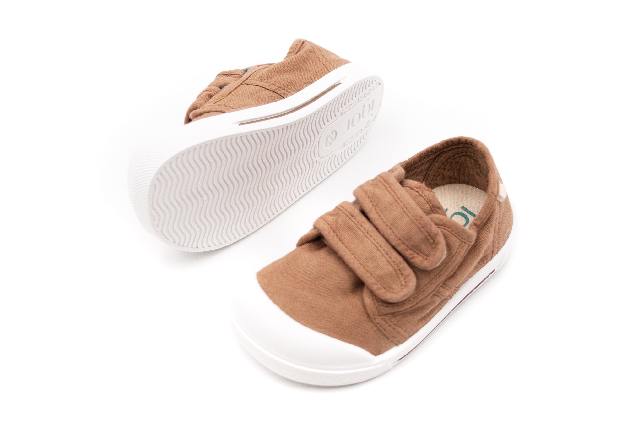 Igor Shoes  DETSKÉ BAREFOOT PLÁTENKY IGOR SHOES CANVAS - CANELA Veľkosť: 23, Vnútorná dĺžka  topánky v cm: 14.5, Vnútorná šírka topánky v cm: 6.5