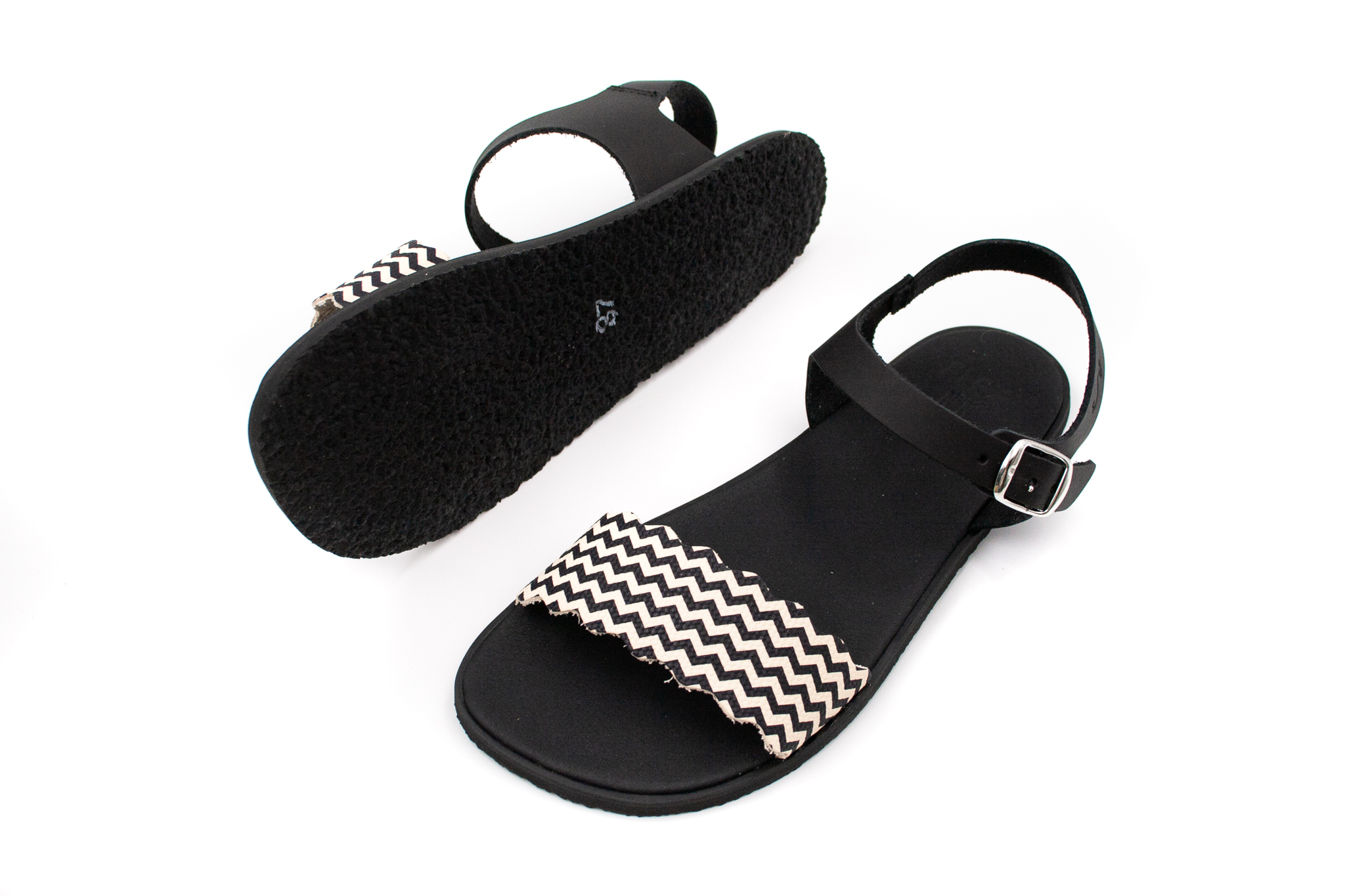 Flexi Nens  DÁMSKE BAREFOOT SANDÁLE FLEXI NENS -BOX NEGRO Veľkosť: 37, Vnútorná dĺžka  topánky v cm: 24, Vnútorná šírka topánky v cm: 9.3