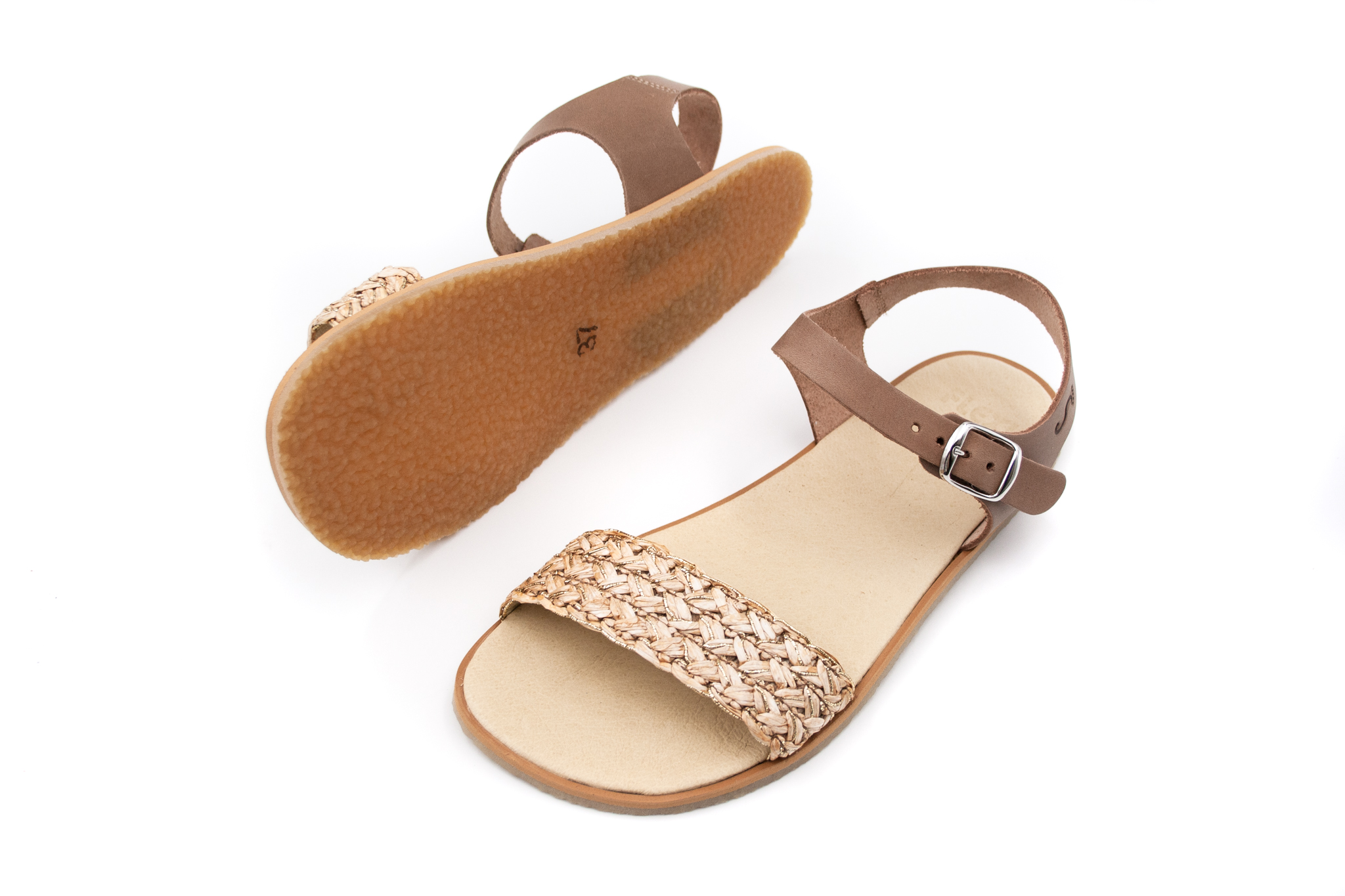 Flexi Nens  DÁMSKE BAREFOOT SANDÁLE FLEXI NENS - CAMEL TAUPE Veľkosť: 38, Vnútorná dĺžka  topánky v cm: 24.6, Vnútorná šírka topánky v cm: 9.5