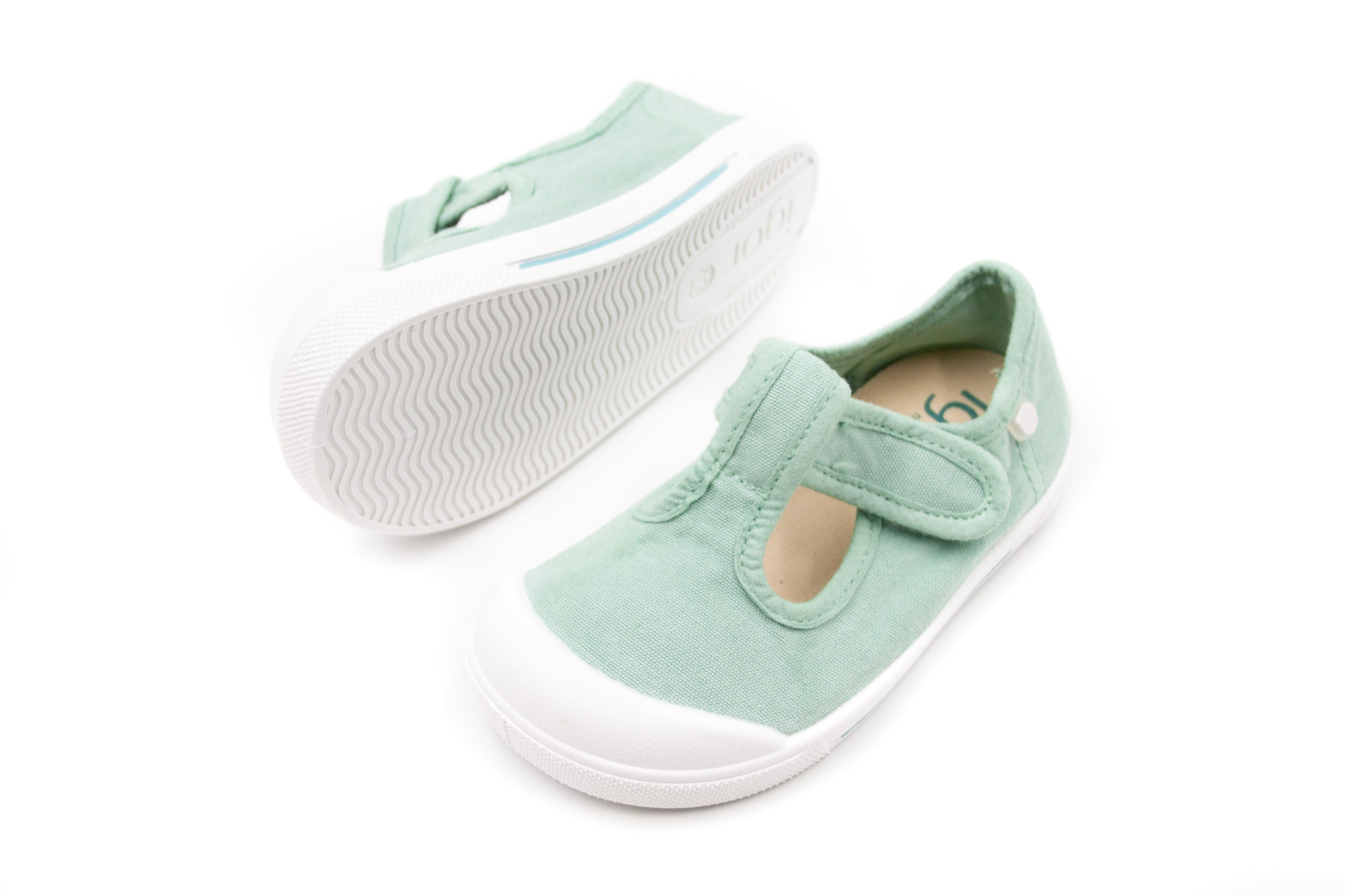 Igor Shoes  DETSKÉ BAREFOOT PLÁTENKY IGOR SHOES CANVAS PEPITO - MENTA Veľkosť: 23, Vnútorná dĺžka  topánky v cm: 14.5, Vnútorná šírka topánky v cm:…
