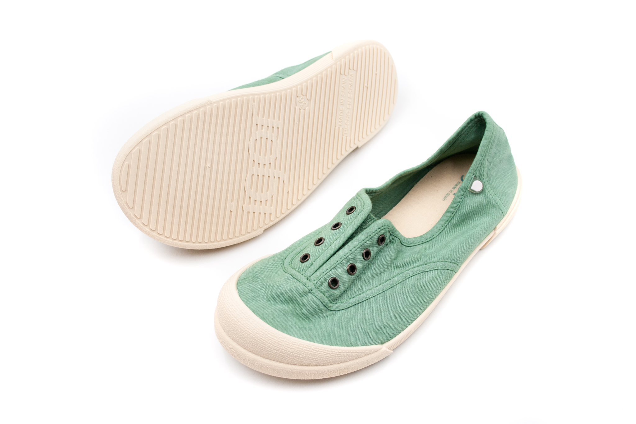 Igor Shoes  BAREFOOT PLÁTENKY PRE DOSPELÝCH IGOR SHOES LONA - MATCHA Veľkosť: 37, Vnútorná dĺžka  topánky v cm: 24, Vnútorná šírka topánky v cm: 8.7