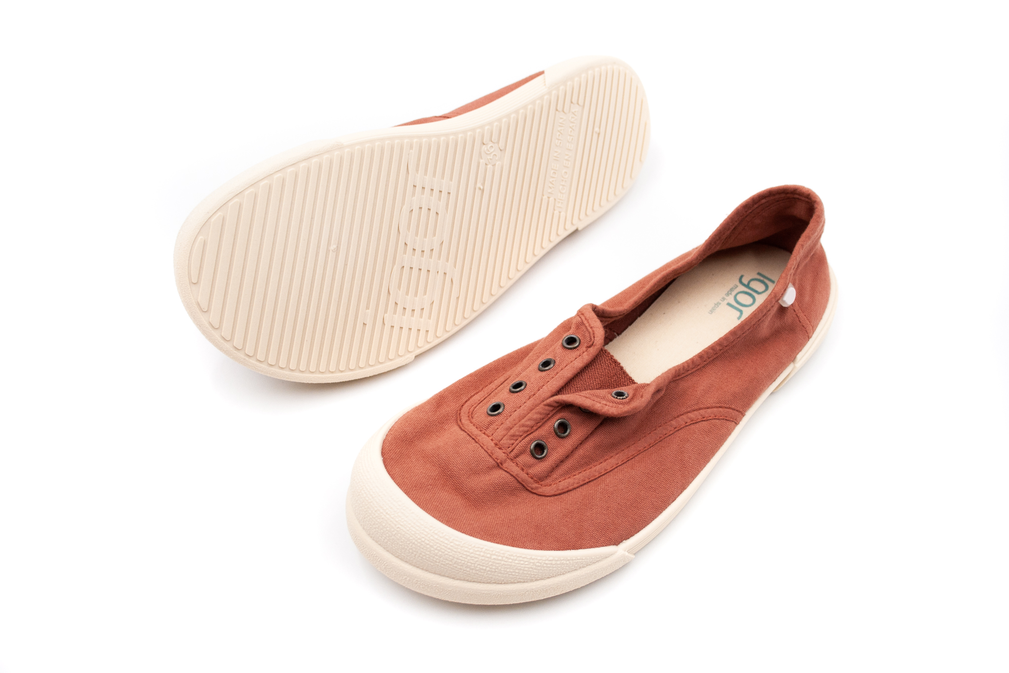 Igor Shoes  BAREFOOT PLÁTENKY PRE DOSPELÝCH IGOR SHOES LONA - TERRACOTA Veľkosť: 37, Vnútorná dĺžka  topánky v cm: 24, Vnútorná šírka topánky v cm:…