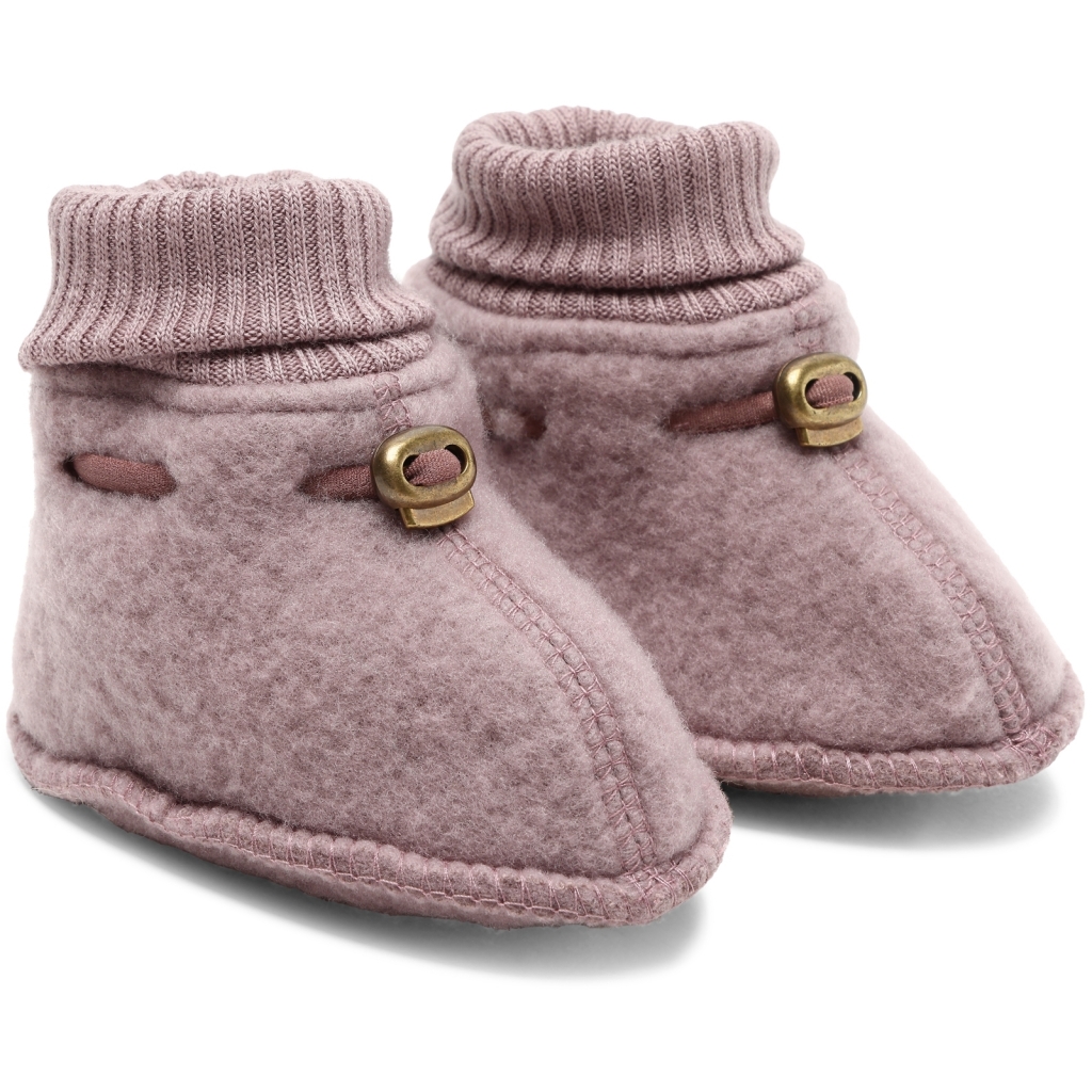 Mikk-Line  CAPAČKOVÉ NÁVLEKY MIKK-LINE BABY MERINO FOOTIES - TWILIGHT MAUVE Veľkosť: 18, 11: 11