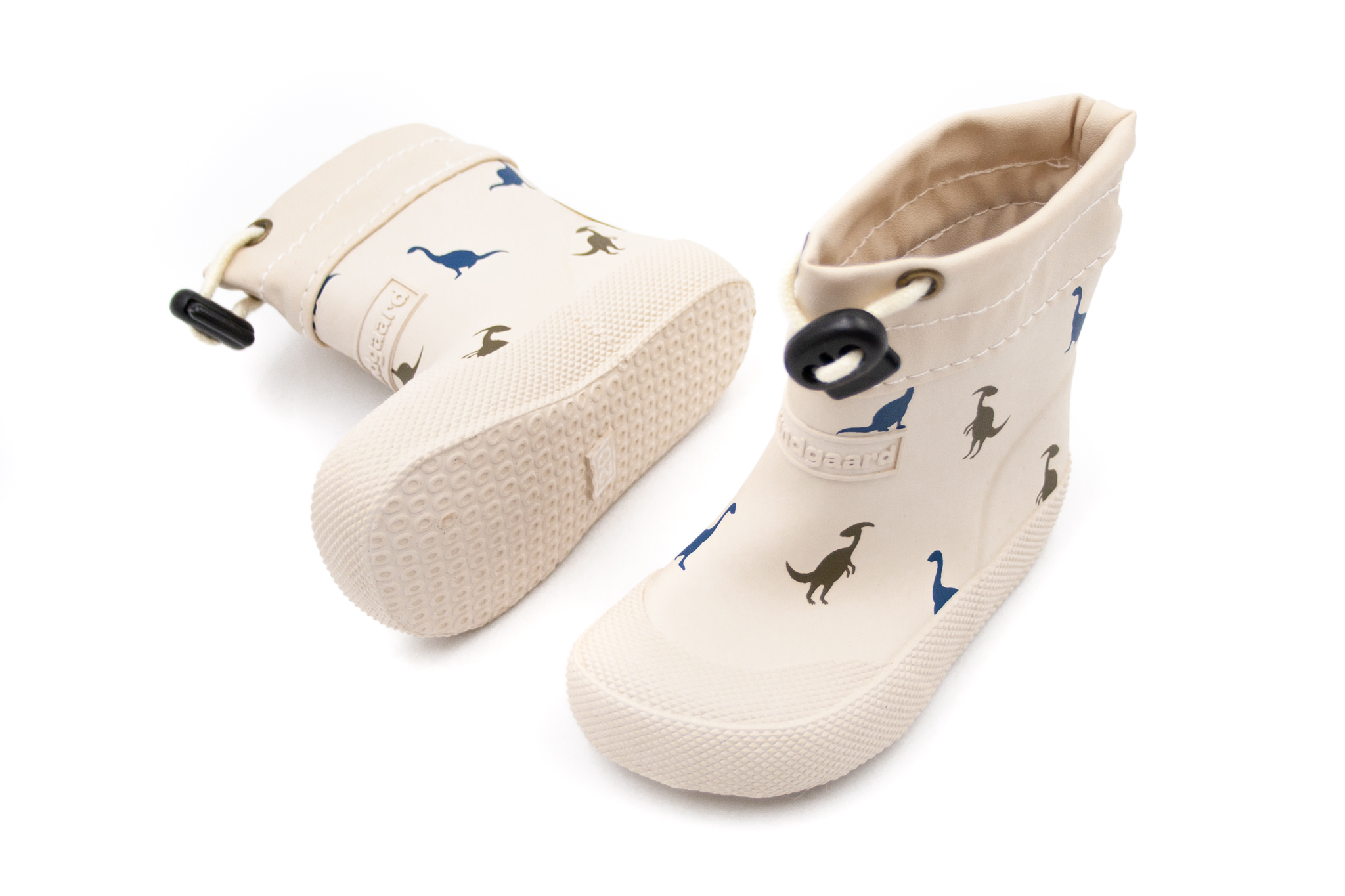 Bundgaard  DETSKÉ BAREFOOT GUMÁKY BUNDGAARD COVER - IVORY DINO Veľkosť: 21, 11: 14.7, Vnútorná šírka topánky v cm: 6.1