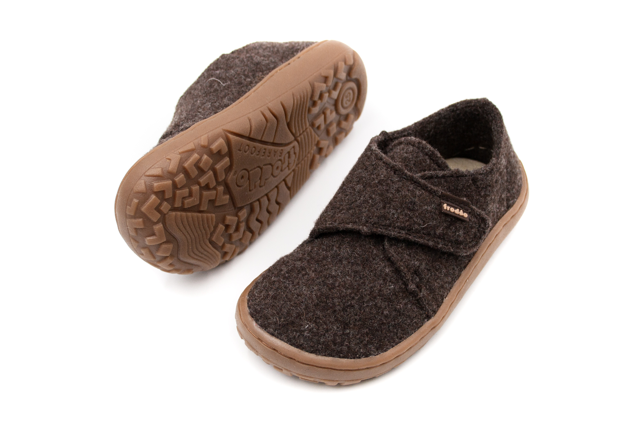 Froddo  DETSKÉ BAREFOOT PAPUČE FRODDO WOOLY - BROWN Veľkosť: 36, 11: 23.4, Vnútorná šírka topánky v cm: 8.5