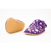 BEDA BAREFOOT PAPUČKY VIOLET FLOWER ŠIRŠIE (W) PERFOROVANÉ (Veľkosť 35)