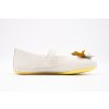 CAMPER KOŽENÉ BALERÍNKY SELLA HOUSTON CALIMA CITRINO - WHITE