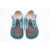 BEDA BAREFOOT PAPUČKY ŠIRŠIE (W) PERFOROVANÉ - TURQUOISE