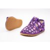 BEDA BAREFOOT PAPUČKY UŽŠIE (SLIM) - VIOLET FLOWER