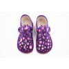 BEDA BAREFOOT PAPUČKY UŽŠIE (SLIM) - VIOLET FLOWER