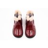 OLD SOLES RIDER BOOT ZATEPLENÉ - BURGUNDY PATENT