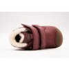 DETSKÉ BAREFOOT ZIMNÉ TOPÁNKY BUNDGAARD PETIT MID WINTER STRAP - DARK ROSE