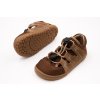 DETSKÉ BAREFOOT SANDÁLE LURCHI NOLO SUEDE - COGNAC