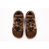 DETSKÉ BAREFOOT SANDÁLE LURCHI NOLO SUEDE - COGNAC