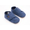DETSKÉ BAREFOOT PAPUČKY FRODDO PREWALKERS WOOLY - DENIM