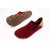 VLNENÉ BAREFOOT PAPUČE FRODDO SLIP-ON WOOLY VIBRAM - BORDEAUX