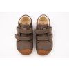 DETSKÉ BAREFOOT TOPÁNKY BUNDGAARD PETIT VELCRO STRAP - ARMY