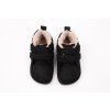 DETSKÉ ZIMNÉ BAREFOOT TOPÁNKY MURIS BALTIC MINI - BLACK