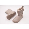 DETSKÉ ZIMNÉ BAREFOOT TOPÁNKY MURIS SIBERIA JUNIOR - WARM TAUPE