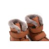 DETSKÉ BAREFOOT ZIMNÉ TOPÁNKY FRODDO BAREFOOT FURRY BOOT - COGNAC