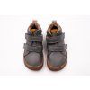 DETSKÉ BAREFOOT ZATEPLENÉ TOPÁNKY FLEXI NENS KOBE - GREY/STONE