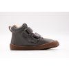DETSKÉ BAREFOOT ZATEPLENÉ TOPÁNKY FLEXI NENS KOBE - GREY/STONE