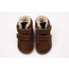 DETSKÉ BAREFOOT ZIMNÉ TOPÁNKY MIDO SHOES MODEL 62 - BROWN
