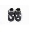 BABICE CAPAČKY SOFT SOLE SILVER GUITAR BLACK (Velikost 32)