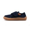 DETSKÉ BAREFOOT PLÁTENKY FRODDO CANVAS SLIPPERS - DARK BLUE