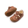 DETSKÉ BAREFOOT SANDÁLKY BUNDGAARD PETIT SUMMER - COGNAC