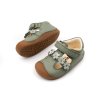 DETSKÉ BAREFOOT SANDÁLKY BUNDGAARD PETIT SUMMER FLOWER - SAGE