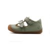 DETSKÉ BAREFOOT SANDÁLKY BUNDGAARD PETIT SUMMER FLOWER - SAGE