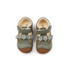 DETSKÉ BAREFOOT SANDÁLKY BUNDGAARD PETIT SUMMER FLOWER - SAGE