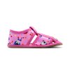 BABY BARE SHOES SLIPPERS - PINK TEDDY