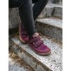 DETSKÉ BAREFOOT TOPÁNKY S MEMBRÁNOU FRODDO UP TEX AUTUMN - BORDEAUX