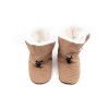 DETSKÉ ZATEPLENÉ BAREFOOT CAPAČKY STAY-PUT JAN&JUL - SOFT BROWN