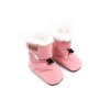 DETSKÉ ZATEPLENÉ BAREFOOT CAPAČKY STAY-PUT JAN&JUL - DUSTY PINK