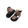 DETSKÉ BAREFOOT ZIMNÉ TOPÁNKY JONAP FALCO S VLNOU - TMAVO HNEDÉ