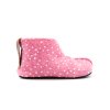 DETSKÉ BAREFOOT VLNENÉ PAPUČE OMA KING KAKU -PINK DOTS