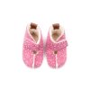 DETSKÉ BAREFOOT VLNENÉ PAPUČE OMA KING KAKU -PINK DOTS