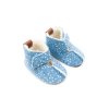 DETSKÉ BAREFOOT VLNENÉ PAPUČE OMA KING KAKU -BLUE DOTS