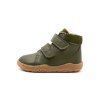 DETSKÉ BAREFOOT ČLENKOVÉ TOPÁNKY LURCHI SPOT FLEECE - OLIVE