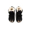 DETSKÉ BAREFOOT ZIMNÉ TOPÁNKY MIDO SHOES MODEL 62 - BLACK TEDDY