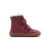 DETSKÉ BAREFOOT ZIMNÉ TOPÁNKY FRODDO BAREFOOT FURRY BOOT - BORDEAUX