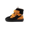 DETSKÉ BAREFOOT TOPÁNKY FRODDO UP TEX WINTER - BLACK/ORANGE