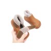DETSKÉ BAREFOOT ZIMNÉ TOPÁNKY FRODDO FURRY WALKERS - COGNAC