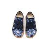 DETSKÉ BAREFOOT PLÁTENKY FRODDO CANVAS - GREY/BLUE