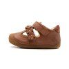 DETSKÉ BAREFOOT SANDÁLKY BUNDGAARD PETIT SUMMER FLOWER - COGNAC